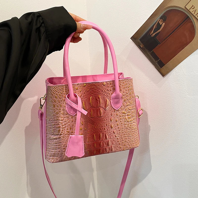 Luxury Handbag Top Brand Women Bags Designer Lady Bolsos Classic Hand Bag High Quality Alligator Leather Shoulder Crossbody Bags Good Vibrations