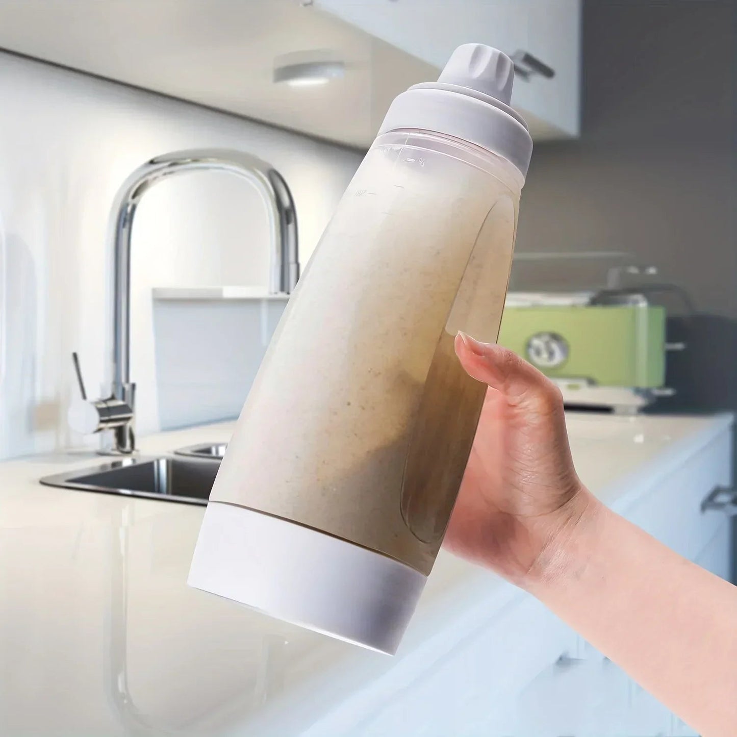 Pancake Batter Bottle Battler Mixer With Blender Ball Wire Whisk For Restaurant Baking Pancakes Cupcakes Muffins Crepes And More Good Vibrations