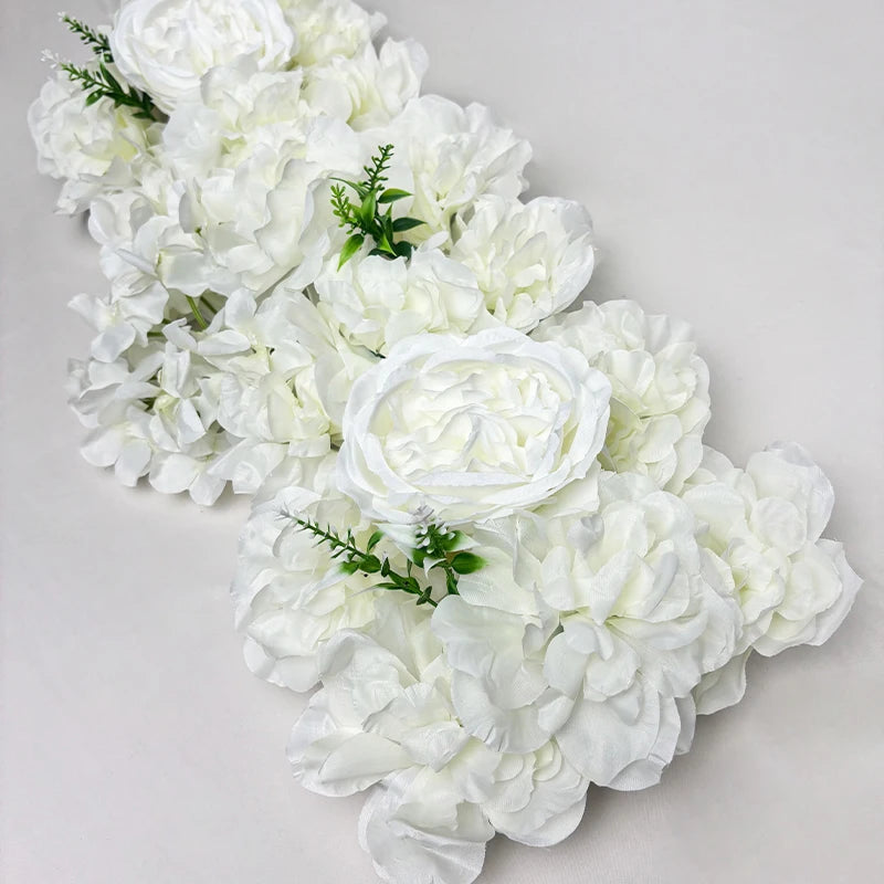 1pc Simulated Silk Flower Arrangement Leading To Wedding Arch Floral Arrangement Artificial Floral Row Decor Wed Arch Backdrop Good Vibrations