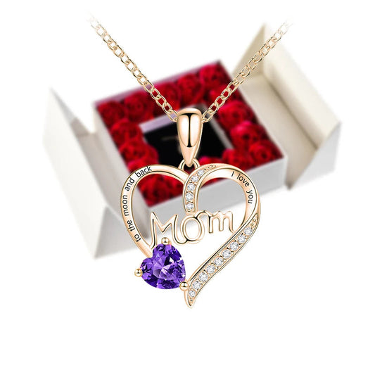 Gifts for Women Jewelry Pendant Necklace /w Soap Eternal Rose Gift Box Mother's Day Necklace Jewelry Wedding Anniversary Gifts Good Vibrations