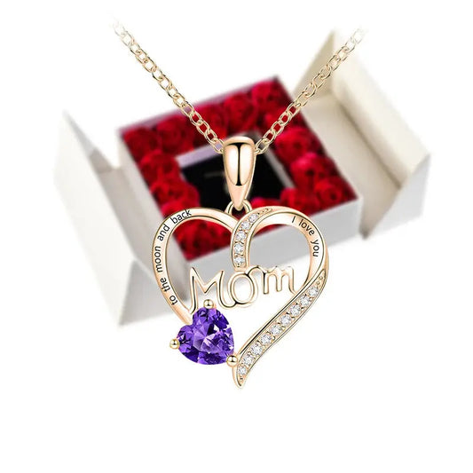 Gifts for Women Jewelry Pendant Necklace /w Soap Eternal Rose Gift Box Mother's Day Necklace Jewelry Wedding Anniversary Gifts Good Vibrations