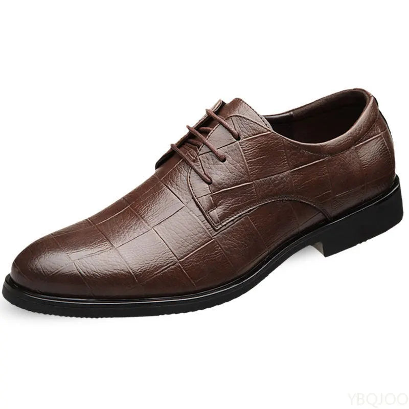 New Mens Business leather Shoes Soft soled comfortable formal shoe Casual versatile work footwear Fashion light Male shoes Homme Good Vibrations