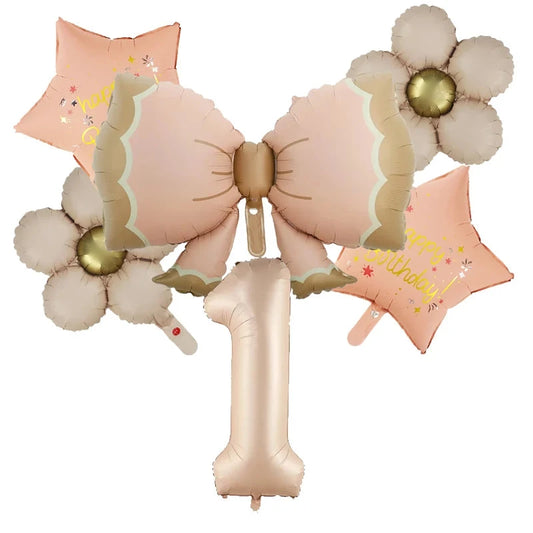 Butterfly Balloons 2 3 4 5th Birthday Decor for Girls Pink Butterfly Foil Balloons for Butterfly Themed Party Wedding Decors Good Vibrations