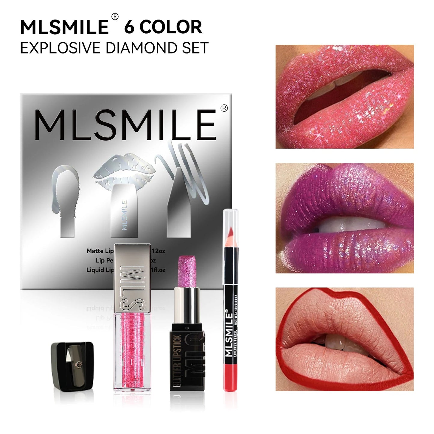Long Lasting Lipstick Waterproof Moisturizing Ultra Shiny Diamond Pearl Lip Glaze Matte Lip Liner Makeup Kit Makeup Cosmetics Good Vibrations