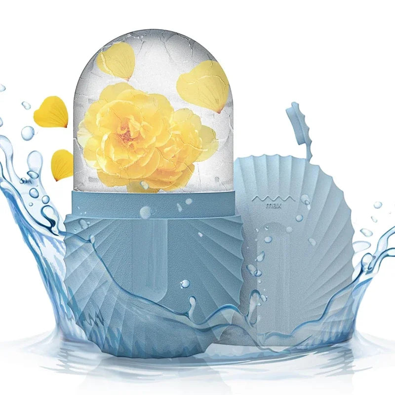 Ice Face Roller Ice Cube Beauty Massage Silicone Ice Mold For Eye Puffiness Ice Facial Roller Shrink Pores Good Vibrations