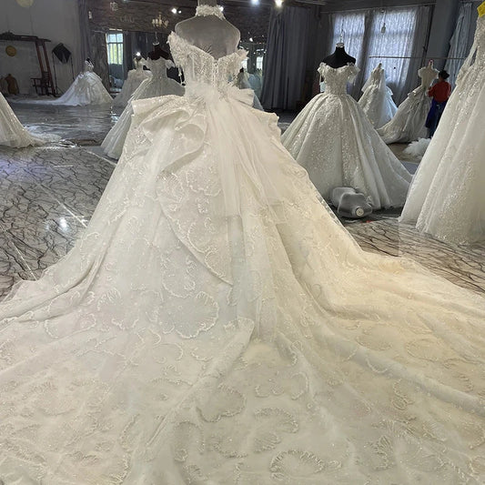 Exquisite Wedding Dresses For Women Bride Customizd Ball Gown Sweetheart Wedding Dress Beading MN108 vestidos de novia Good Vibrations