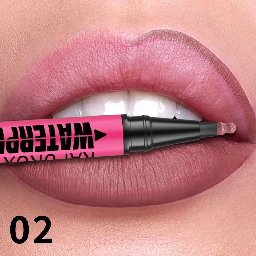 1PC Liquid Matte12-Color Lipliner Pencil Waterproof Plumping Stain Lipstick Natural Lip Liner Outline Lips Contour Makeup Good Vibrations
