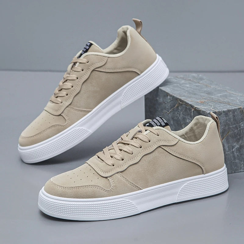 Men's Sneakers Platform Casual Shoes Soft Non Slip Running Shoes Trend Lightweight Flat Shoe Lace-up Shoes for Men Tenis Hombres Good Vibrations