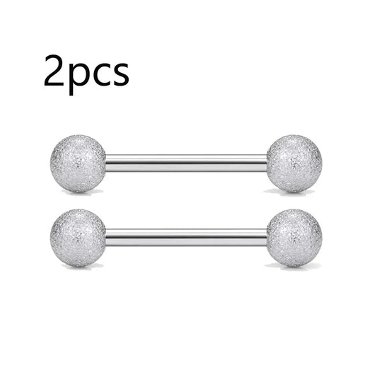 14G Tongue Rings Nipple Rings Surgical Steel Barbell Nipplering Body Piercing Jewelry for Women Men 12MM 14MM 16MM 18MM Bar Leng Good Vibrations Adult Super Store
