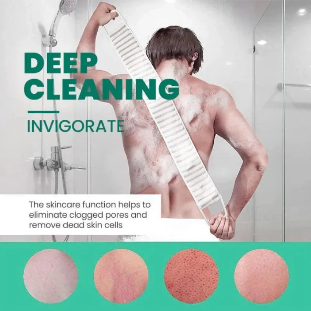 Shower Exfoliating Back Scrubber Bath Belt Towel Ball Glove Deep Mud Clean Korean Body Washcloth Japanese Rear Scrub Pull Strap Good Vibrations