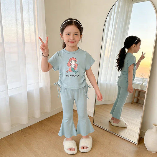 Children's Clothing Girls Sets Outfits 2026 Girls' Clothing Children Clothes Girl Female Child Clothes Summer Suit for Girl Kids Good Vibrations