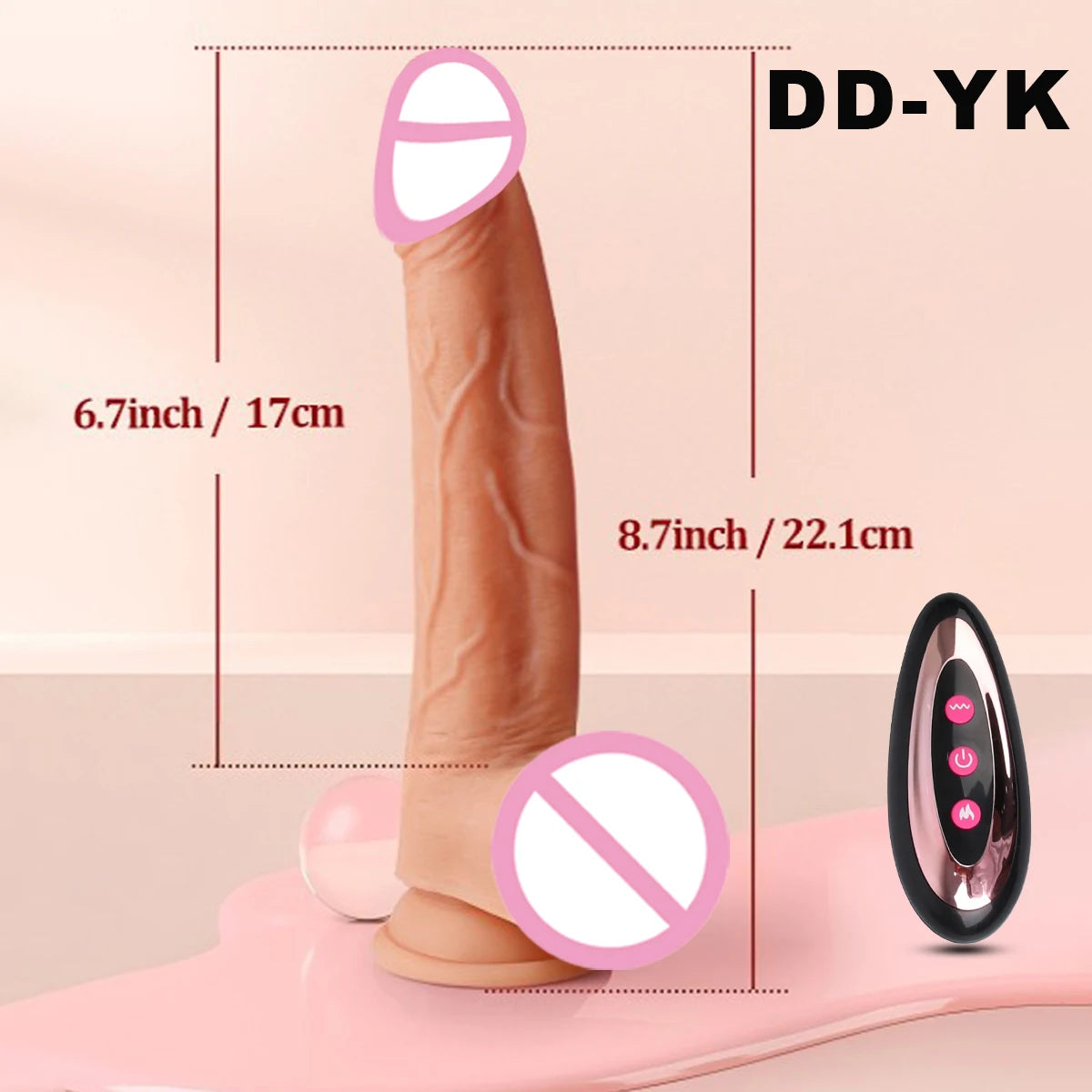 Huge Realistic Silicone Remote Control Dildo Thrusting Vibrating Female Sex Toys Penetration G Spot Clit Vagina Orgasm Massager GOOD Vibrations