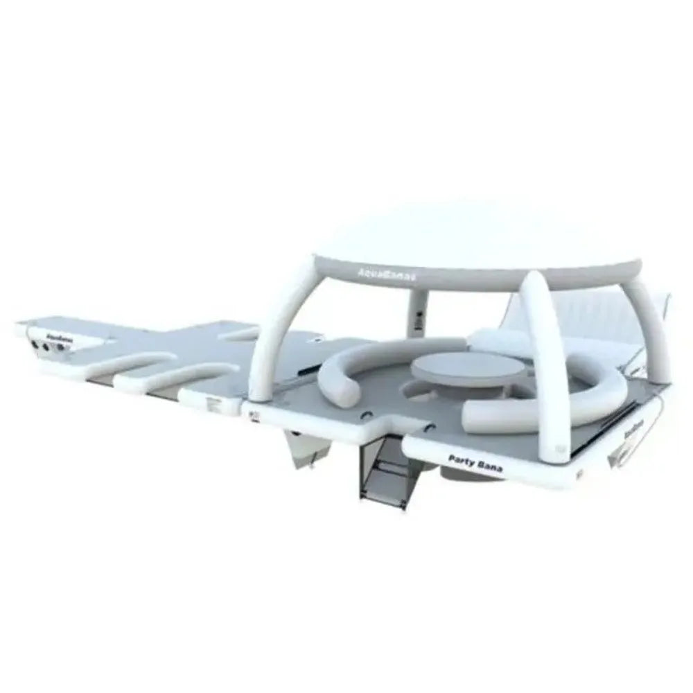 Yacht Inflatable Water Floating Platform Awning Inflatable Sofa Bar Tent Sea Good Vibrations