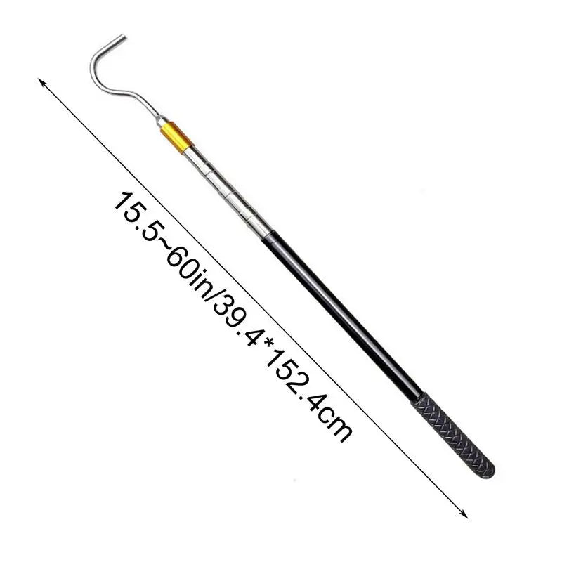 RV Awning Telescopic Pole Metal Pole Retractable RV Awning Opener Multifunctional Pull Rod With Rubber Handle Portable RV Good Vibrations