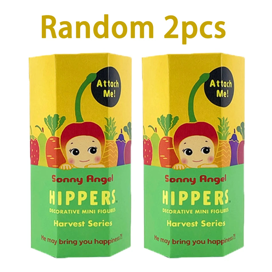 High Quality Angel Hippers Mini Figures Harvest Fruit Blind Box Mysteries Kawaii Ornaments Doll Kid Surprise Christmas Cute Gift Good Vibrations