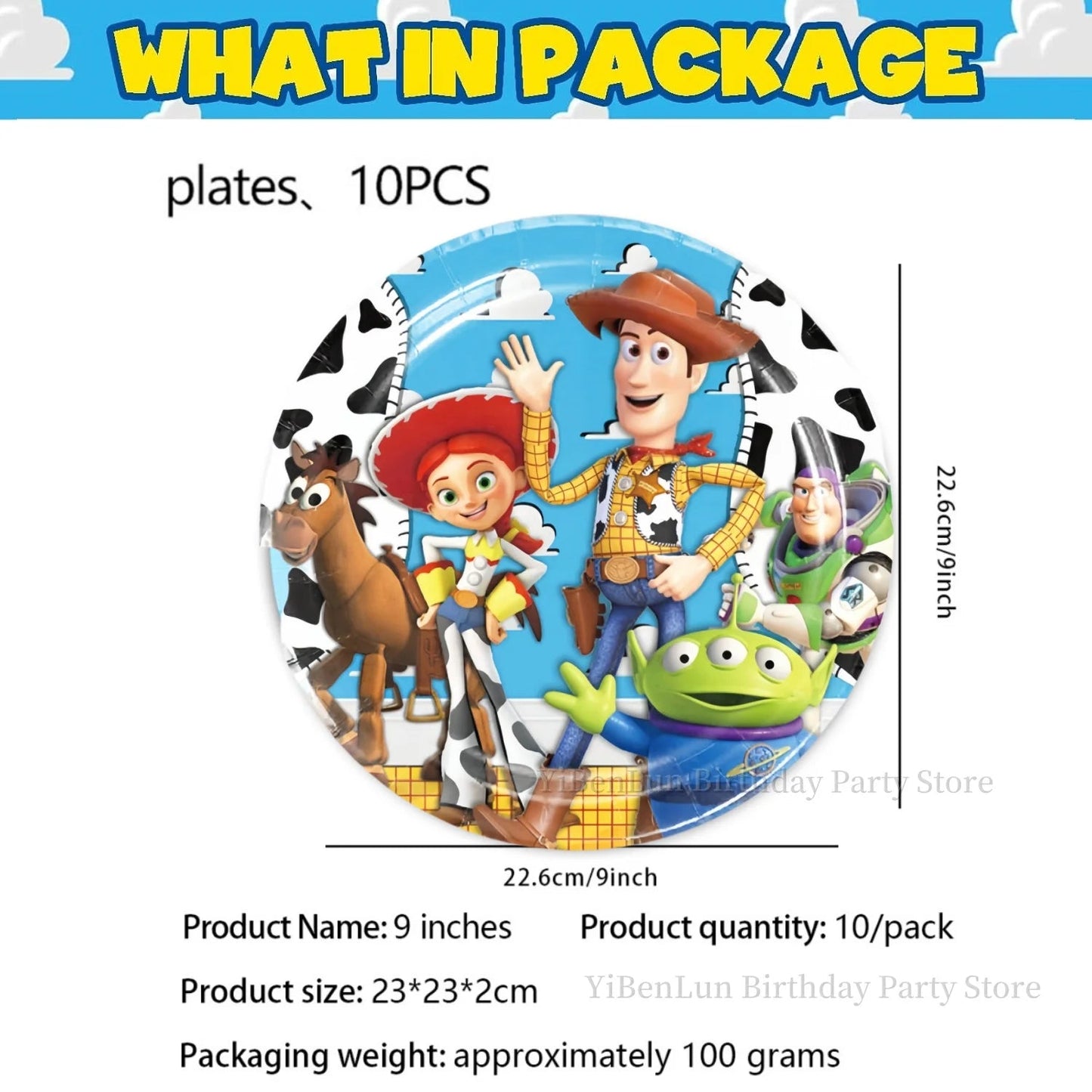 7/9 inch Toy Story Party Plates Birthday Decor Tableware Buzz Lightyear Paper Dish Cups Baby Shower Kids Favors Party Supplies Good Vibrations