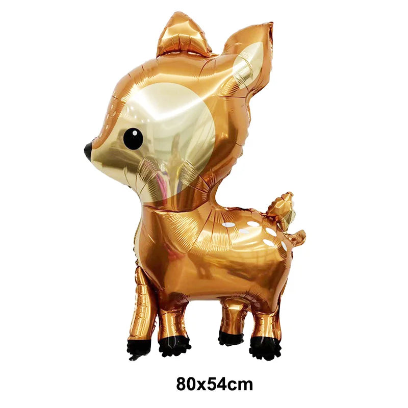 Woodland Animals Birthday Decoraiton Balloon Fox Hedgehog Raccoon Deer Bear Helium Foil Balloons Forest Theme Party Decor Good Vibrations