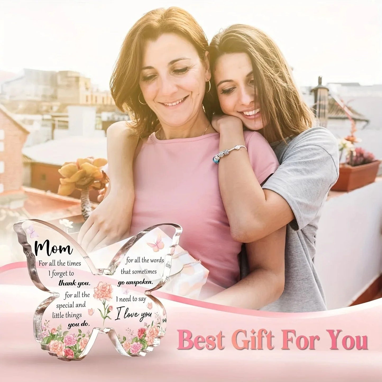 Gifts for Mom Delicate Birthday Gifts for Mom from Daughter Son Heartwarming Mom Birthday Gift Thanksgiving Mothers Day for Mom Good Vibrations