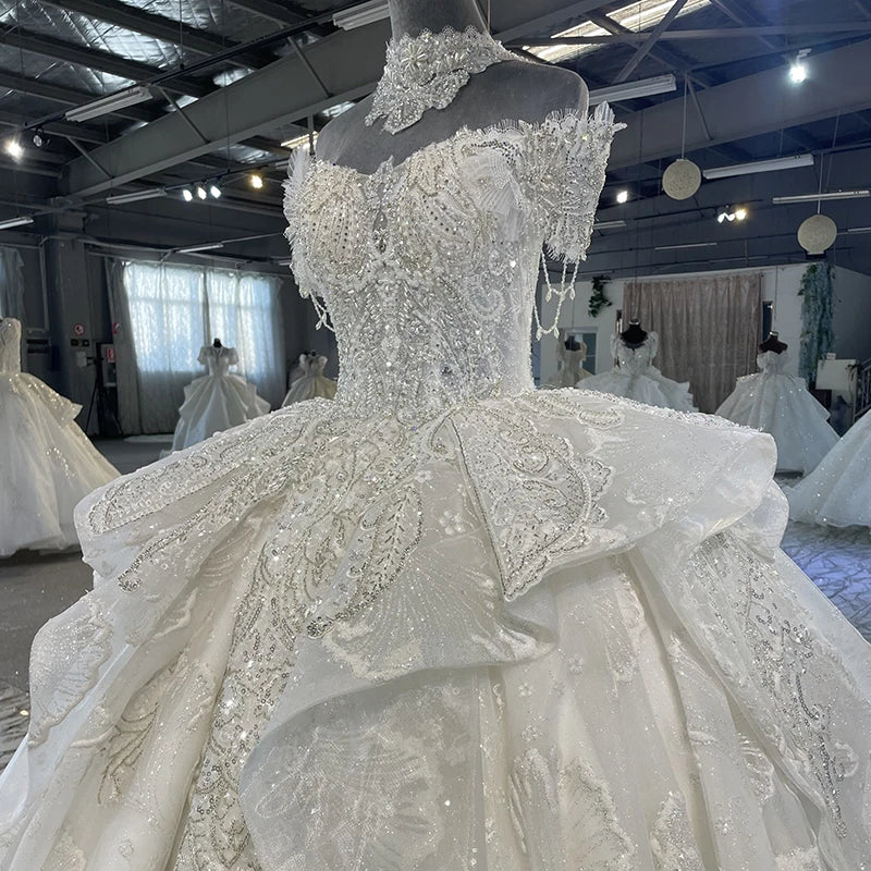 Exquisite Wedding Dresses For Women Bride Customizd Ball Gown Sweetheart Wedding Dress Beading MN108 vestidos de novia