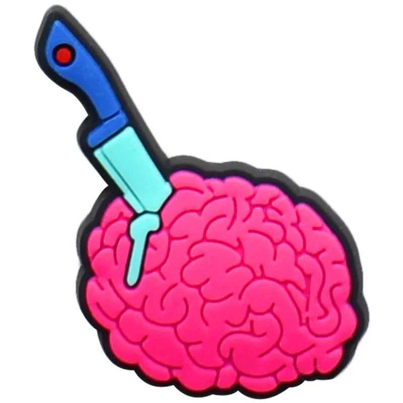 Shoe Charms for Crocs Accessories
 Halloween Shoes Charm for Croc Decorations Pins Men Accessory Jeans Woman Clogs Clips Badges Good Vibrations