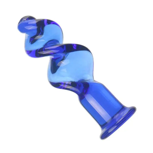 VaHppy Glass anal plugs Pink/Blue 3.2-4cm Coarse thread Anal extension training stimulation Adult sex toys For gay girl Masturba GOOD Vibrations