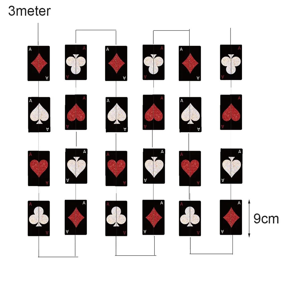 Casino Theme Party Decorations Las Vegas Hanging Poker Cube Dice Hanging Casino Party Ceiling for Casino Night Decor Supplies Good Vibrations