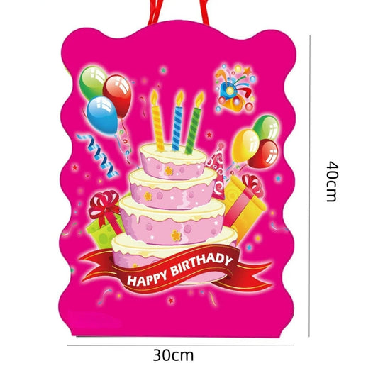 1pcs Birthday Theme Pinatas Kids Girl Boys Favors Pinata Smashing Candy Props Happy Birthday Party Game Decoration DIY Pinata Good Vibrations