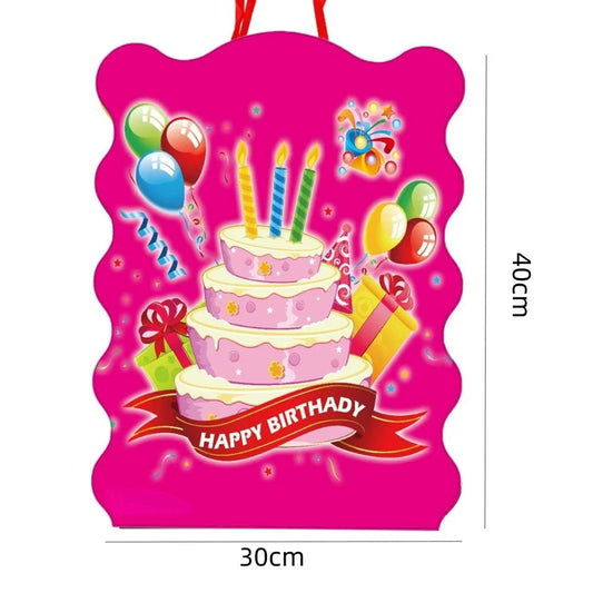 1pcs Birthday Theme Pinatas Kids Girl Boys Favors Pinata Smashing Candy Props Happy Birthday Party Game Decoration DIY Pinata Good Vibrations