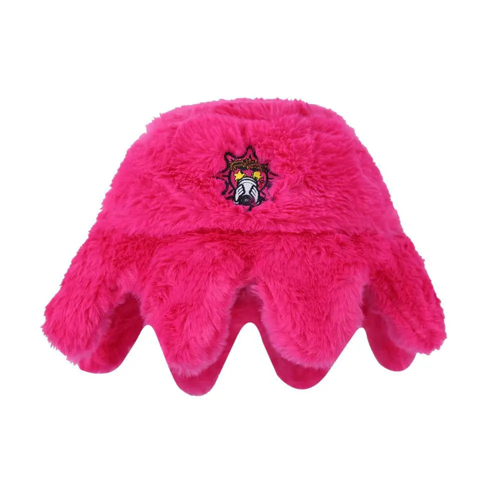 2025 New European and American Trendy Fishing Hat Retro Autumn and Winter Warm Rabbit Fur Octopus Hat Casual Hat Good Vibrations