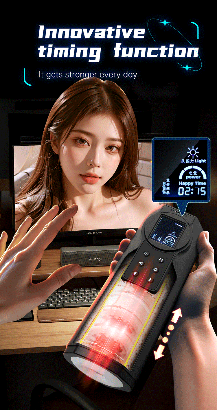 Automatic Telescopic Male Masturbation Cup Piston Suction Vibration Masturbation Machine 3D Realistic Vaginal Blowjob Pronounce GOOD Vibrations