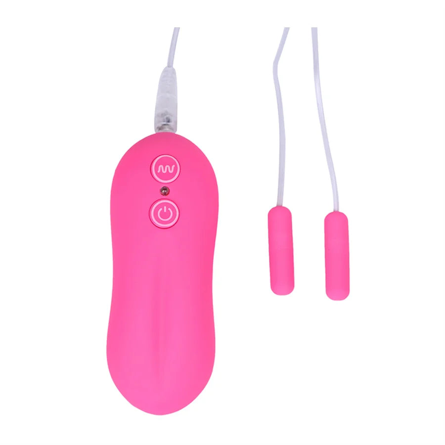 10 Speed Dual Bullet Vibe Vibrator - Double Eggs Toy