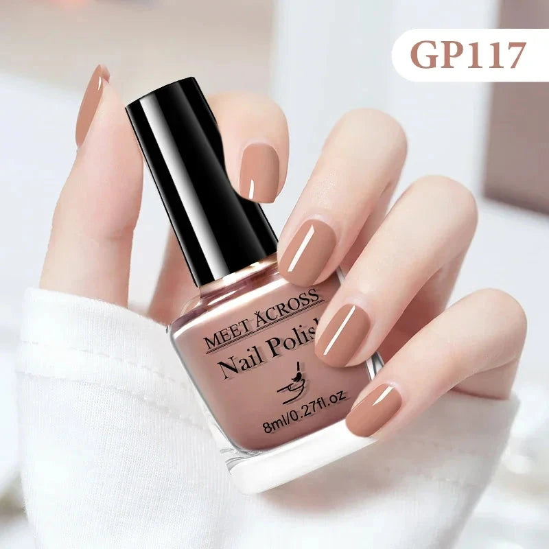 8ml Water-Based Nail Polish 48 Colors Long Lasting Quick Drying No Need of Lamp to Cure Nail Supplies Vernis for Nails Manicure Good Vibrations