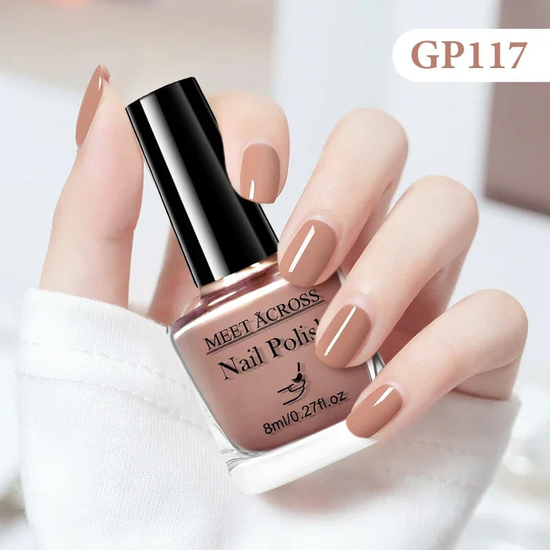 8ml Water-Based Nail Polish 48 Colors Long Lasting Quick Drying No Need of Lamp to Cure Nail Supplies Vernis for Nails Manicure Good Vibrations