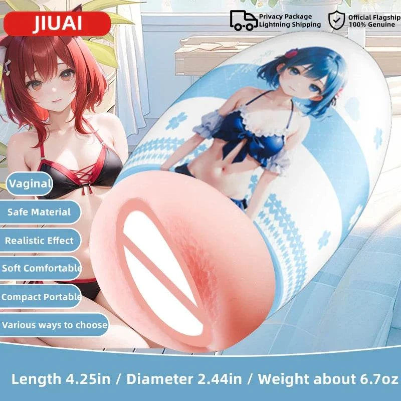 Portable male masturbator mini vagina egg cup for men with realistic effect and safe material.