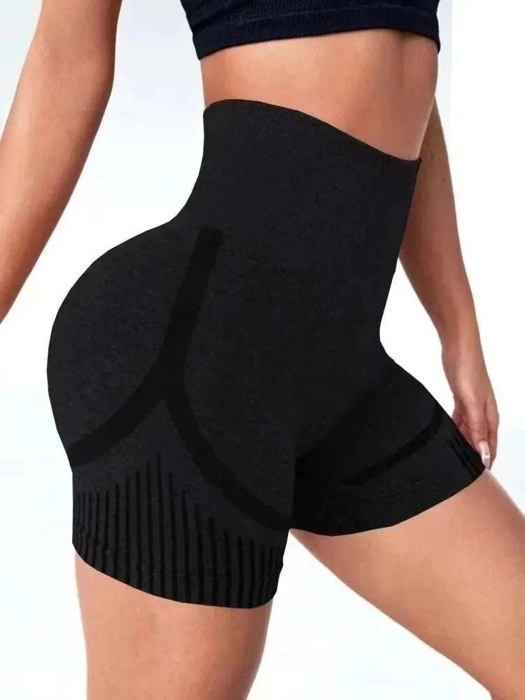 Women Yoga Shorts High Waist Workout Shorts Fitness Yoga Lift Butt Fitness Ladies Yoga Gym Running Short Pants Sportswear Good Vibrations
