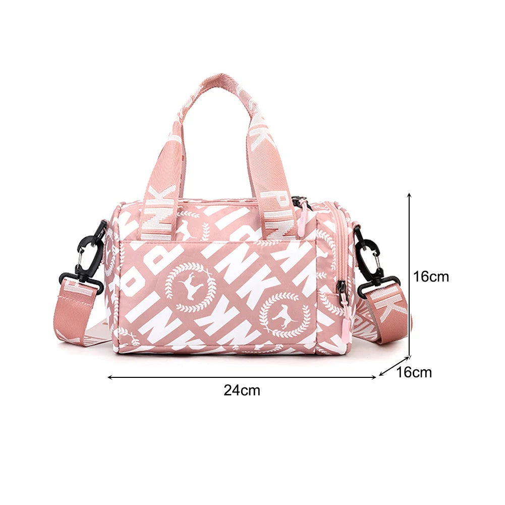 Womens Crossbody Bag Travel Small Duffle Bag Portable Women Fitness Workout Outdoor Handbags for Yoga Sports Traveling Hiking Good Vibrations