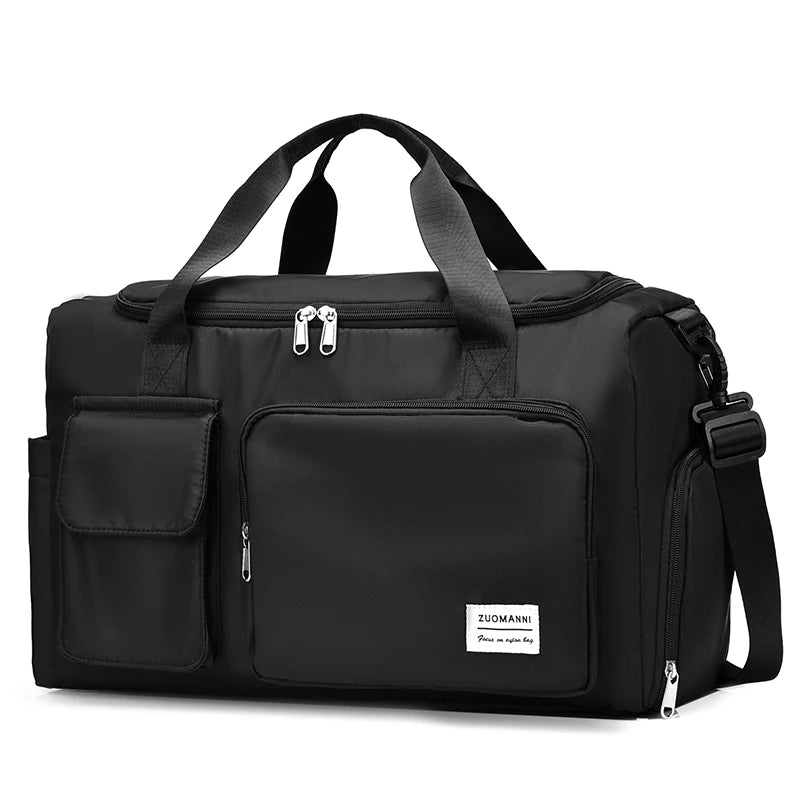 UNIXINU Carry On Travel Bag Large Capacity Weekender Overnight Duffle Bags with Shoe Compartment Sports Fitness Bags for Women Good Vibrations