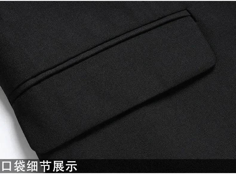 Suits for Men Korean Fashion Long Sleeve Slim Fit Wedding Business Blazer Black Professional Formal Suit Pants Sets Ropa Hombre Good Vibrations