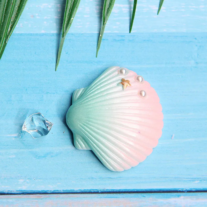 Mermaid Theme Cake Toppers Shell Starfish Fish Tail Children Girl Birthday Wedding Baby Shower Party Cake Decorations Supplies Good Vibrations