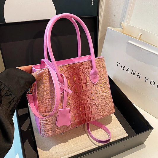Luxury Handbag Top Brand Women Bags Designer Lady Bolsos Classic Hand Bag High Quality Alligator Leather Shoulder Crossbody Bags Good Vibrations