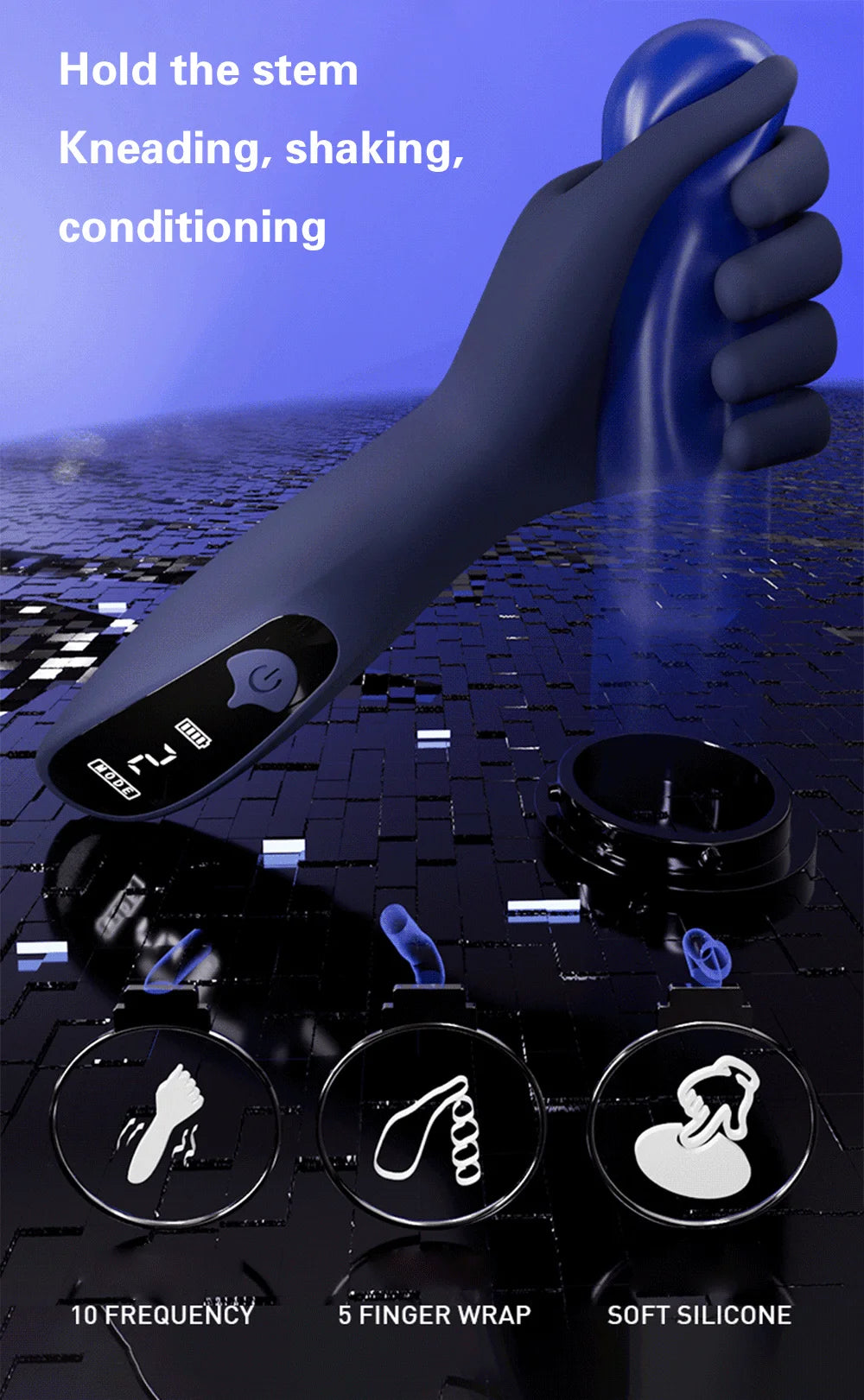 Glans Trainer for Men Powerful Vibrating Penis G Spot Masturbator Soft Fingertip Prolong Endurance Massage Vibrator Erotic Toys Good Vibrations Adult Super Store