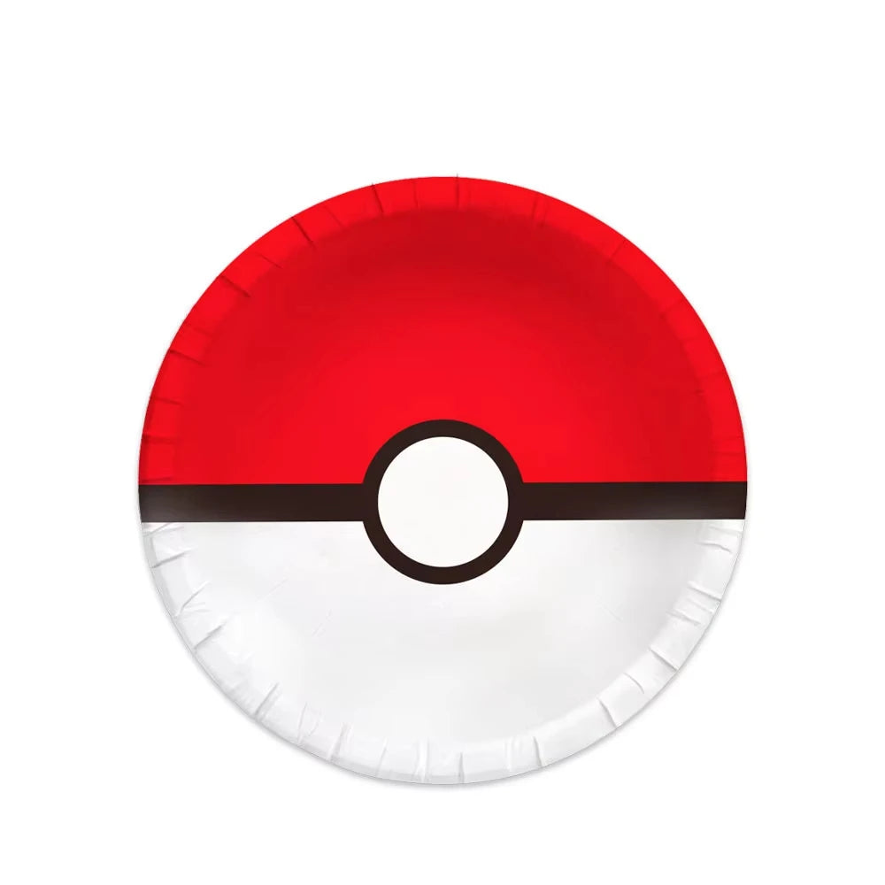 Pokemon Birthday Party Disposable Party Plates Pikachu Theme Tablecloth Character Balloon Birthday Decoration Baby Shower Suppli Good Vibrations