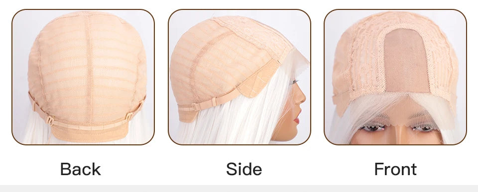 I's a wig Long Straight White Cosplay Wigs Synthetic Wigs for Women 60 613 Blonde Grey Pink Black Color for Daily Party Lolita Good Vibrations