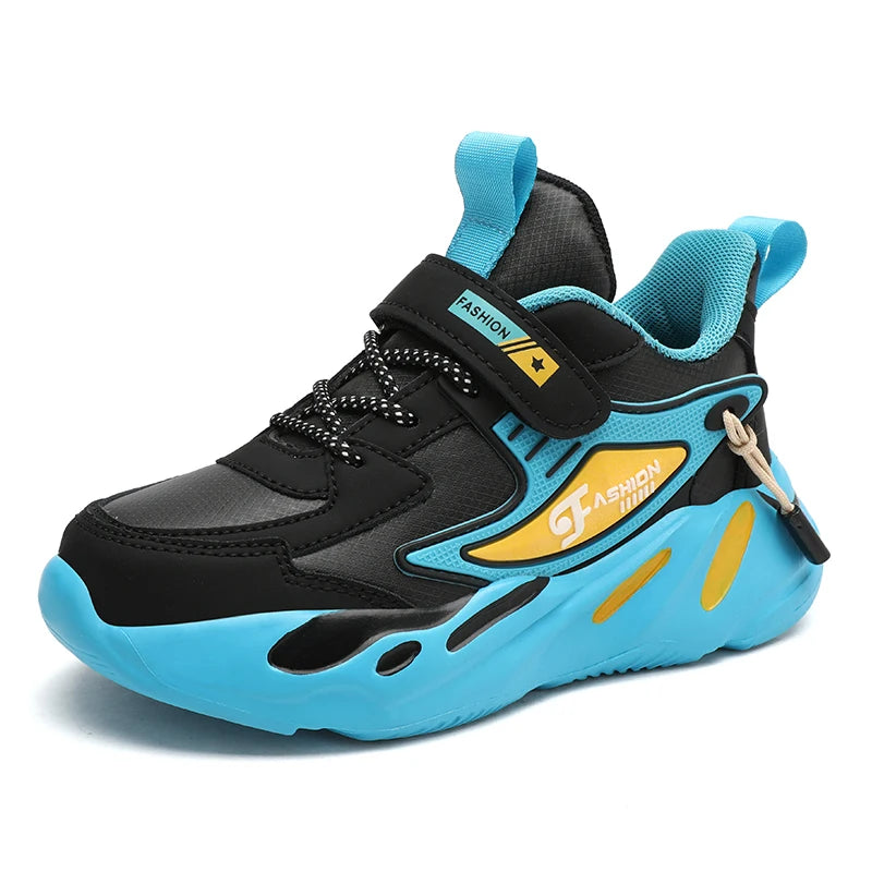 New Children's Tennis Shoes Students Scool Shoes Fashion Boy's Sport Shoes Anti-slippery Soft-soled Sneakers For Kids Good Vibrations