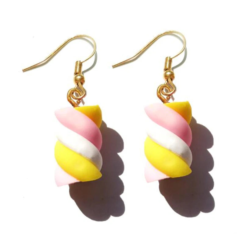 Earrings For Women Girls Cute Foods Hamburg Pizza Chicken Leg Candy Bottle Handmade Candy Kids Funny Resin Good Vibrations Adult Super Store
