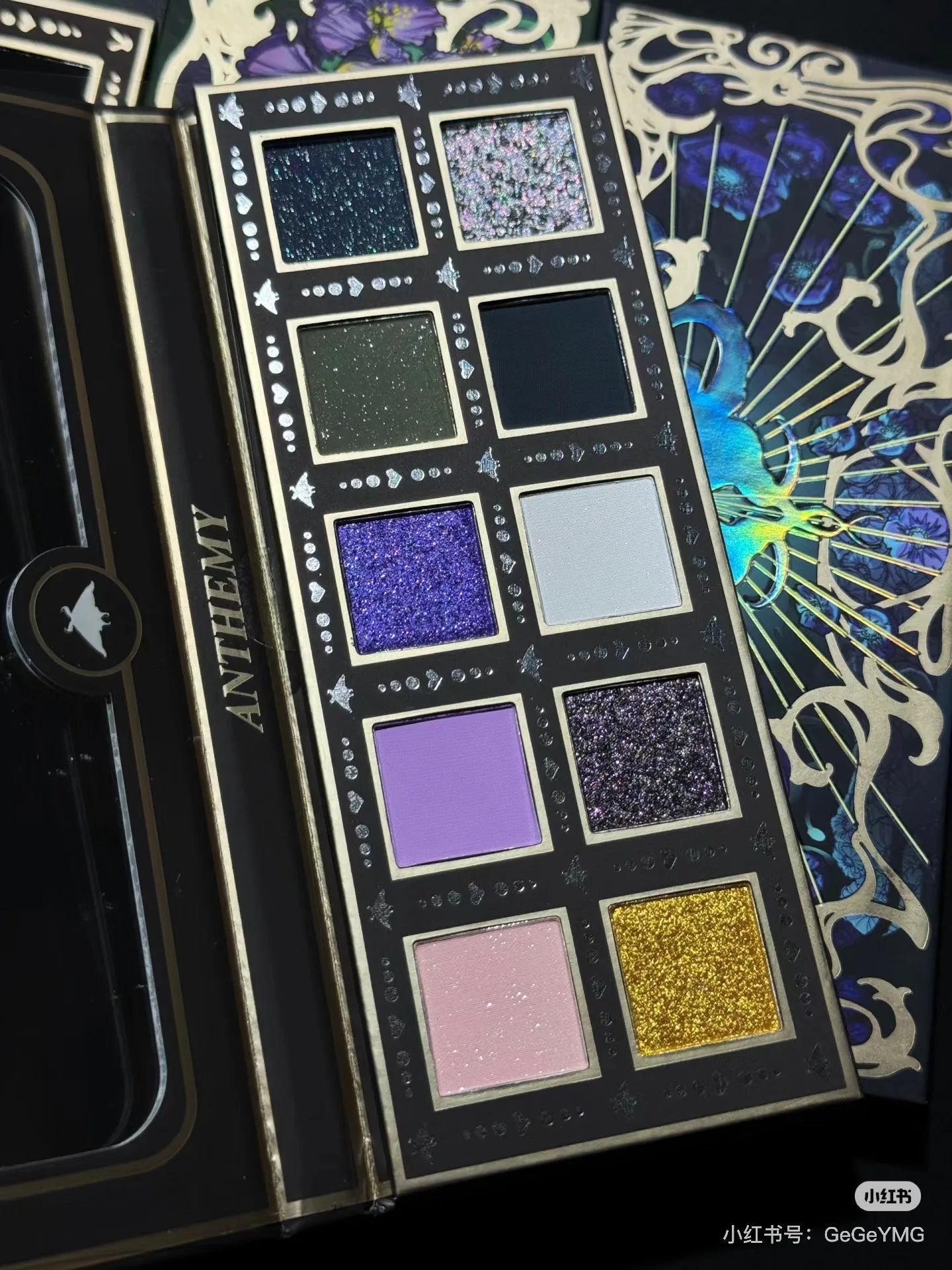 Anthemy 10 Color Eyeshadow Palette Matte Shimmer Chameleon Waterproof Long-Lasting Pearly Shiny Metal Eye Shadow Palette Make-up Good Vibrations