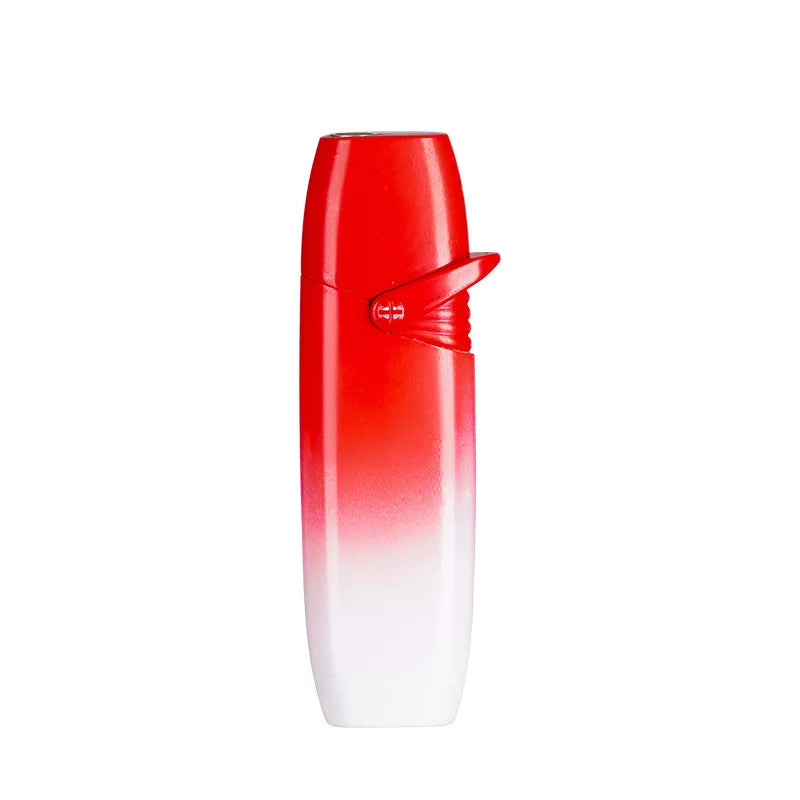Metal Gradient Inflatable Rocker Lighter Windproof Pink Flame Butane Gas Outdoor Lighter High Beauty Gift for Men and Women Good Vibrations Adult Super Store