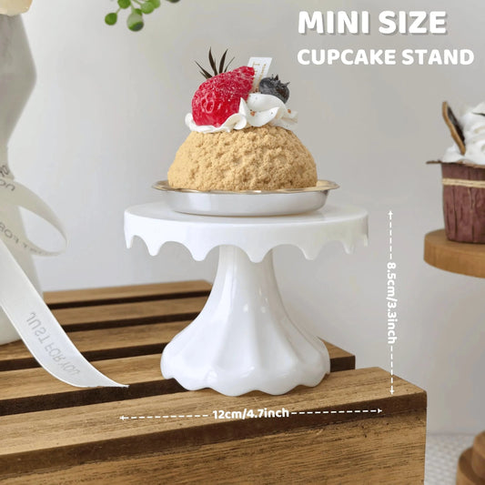1Pc 4.7Inch Plastic Dessert Table Display Set, Cake Stands, Cupcake Holder, Serving Trays, Versatile Design for Birthday Parties Good Vibrations