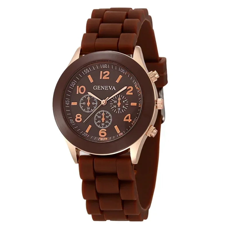 Women Watches 2025 New Fashion Luxury Brand Women's Watch Silicone Strap Quartz Wrist Watch For Female Relogio Feminino Zegarki Good Vibrations