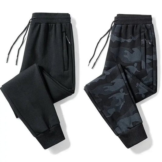 2023 Autumn/Winter New Camouflage Bunched Feet Casual Pants Men's Sweatpants Plus Size Small Feet Pants For Fat Men Good Vibrations